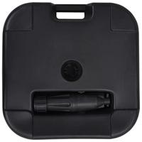 VidaXL Parasolvoet gevuld met zand/water 24 l zwart - thumbnail