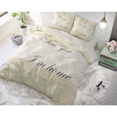 DreamHouse Bedding With You - Creme Dekbedovertrek Lits-jumeaux (240 x 220 cm + 2 kussenslopen) Dekbedovertrek DreamHouse Bedding With You - Creme Dekbedovertrek Lits-jumeaux (240 x 220 cm + 2 kussenslopen) Dekbedovertrek
