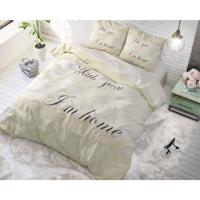 DreamHouse Bedding With You - Creme Dekbedovertrek Lits-jumeaux (240 x 220 cm + 2 kussenslopen) Dekbedovertrek - thumbnail