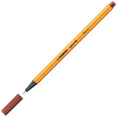 Fineliner stabilo point 88/38 f krijtrood | 10 stuks