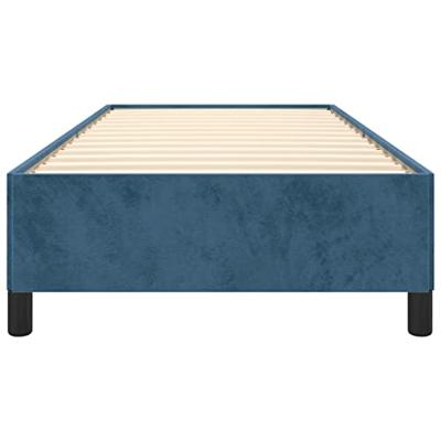 Bedframe fluweel donkerblauw 100x200 cm Bedframe fluweel donkerblauw 100x200 cm