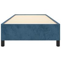 Bedframe fluweel donkerblauw 100x200 cm - thumbnail