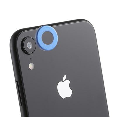 Achterzijde camera lens bescherming ring cover met uitwerp PIN voor iPhone XR (blauw) Achterzijde camera lens bescherming ring cover met uitwerp PIN voor iPhone XR (blauw)