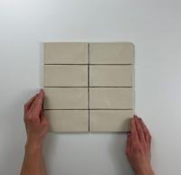 Wandtegel Atlas Vision Brillo 7.5x15 cm Glans Creme J-Stone - thumbnail