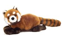Rode panda knuffel 30 cm TEDDY HERMANN rood - thumbnail