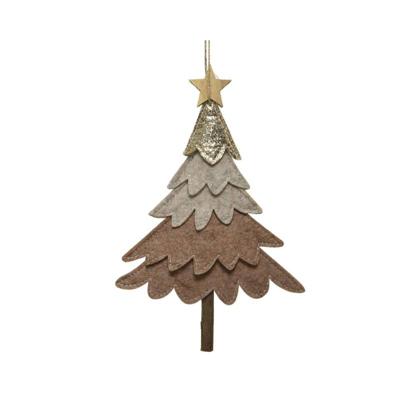 Kersthanger everlands kunstkerstboom vilt 24cm