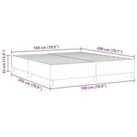 Boxspring bed Grijs groen 180 x 200 cm Katoenen stof - thumbnail