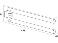 Tiger Nomad Handdoekrek 4,1x46,1x9,7 cm Zwart - thumbnail