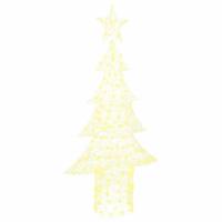 Kerstboom met 240 LED Warmwit 180 cm Acryl - thumbnail