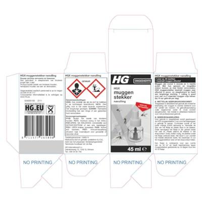 HGX Muggenstekker Navulling 45 ML bij Jumbo