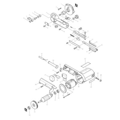Makita 9032 Stripschuurmachine | 500w 9x533mm - 9032