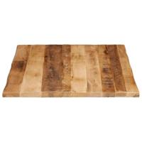 Tafelblad met natuurlijke rand 110x80x2,5 cm massief mangohout - thumbnail