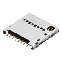 Molex 104031-0811 Kaartlezer Totaal aantal polen: 8 Rastermaat: 1.1 mm Inhoud: 1 stuk(s) Tape on Mini reel - thumbnail