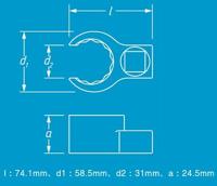 Hazet 848Z-41 Dubbele open ringsleutel 1 stuks Sleutelbreedte (metrisch) 41 mm - thumbnail