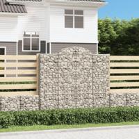 Schanskorven 9 st gewelfd 200x50x180/200 cm ijzer - thumbnail