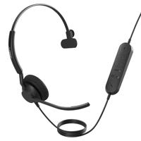 Jabra Engage 40 On Ear headset Kabel Mono Zwart Ruisonderdrukking (microfoon), Noise Cancelling Headset, Mono, Volumeregeling, Microfoon uitschakelbaar (mute) - thumbnail
