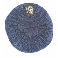 Rap Fashion baret France dames wol zilver/marineblauw one size - thumbnail