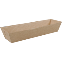 Depa Bak | Ersatzpapier | A16 | Golfpapieren snacklijn | snackbak | 168x40x33mm | bruin | 385 stuks - thumbnail