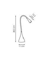 Light depot - LED bureaulamp Flex - 48,5 cm - wit - Outlet - thumbnail