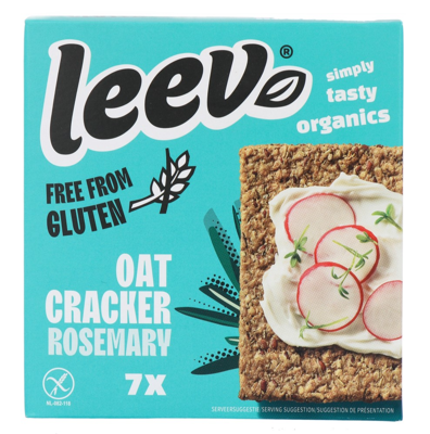 Leev Oat Cracker Rosemary Leev Oat Cracker Rosemary