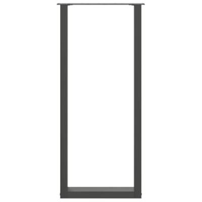 Bartafelpoten 2 st U-vormig 50x(110-111) cm staal antraciet