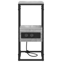 Nachtkastje Grijs sonoma 41.5 x 26 x 60.5 cm Bewerkt hout - thumbnail