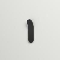 Handdoekhaak Instamat Arc Geborsteld Soft Zwart - thumbnail