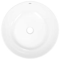 VidaXL Wasbak 44x17 cm rond keramiek wit - thumbnail