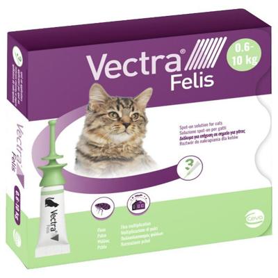 Vectra Felis Spot-on kat 0,6 - 10 kg (3 pipetten) 3 pipetten