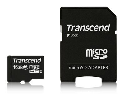 Transcend Premium microSDHC-kaart Industrial 16 GB Class 10, UHS-I Incl. SD-adapter Transcend Premium microSDHC-kaart Industrial 16 GB Class 10, UHS-I Incl. SD-adapter