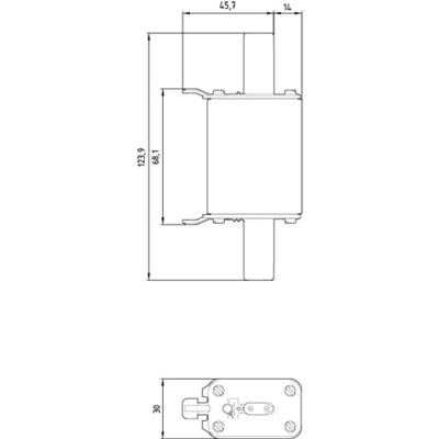 Siemens 3NA3030 Zekeringsinzetstuk Afmeting zekering : 0 100 A 500 V 1 stuk(s)