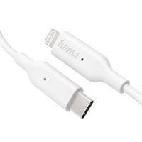Hama USB-laadkabel USB 2.0 Apple Lightning stekker, USB-C stekker 1.00 m Wit 00201598 - thumbnail