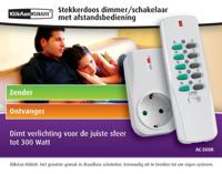Verdeeldoos zwart 4x schuko 16A 250V 10 meter kabel 3x1.5mm² Keraf - thumbnail
