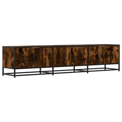 Tv-meubel 180x35x41 cm bewerkt hout gerookt eikenkleurig