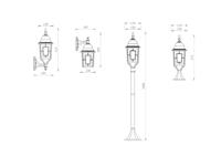 Trio WandlampVolturno antiek bruin - 205967128 - thumbnail