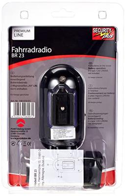 Security Plus BR 23 Fietsradio Zwart