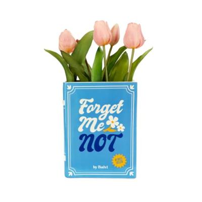 Vase Book blue ceramic Vase Book blue ceramic