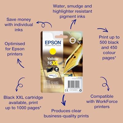 Epson 16XL geel - thumbnail
