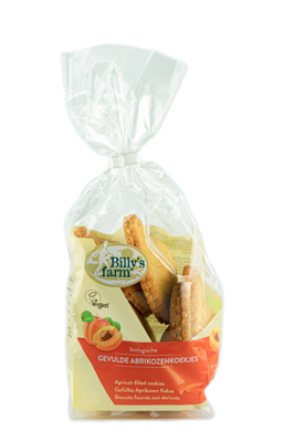 Billy's Farm Abrikozenkoekje gevuld bio 200 Gram Billy's Farm Abrikozenkoekje gevuld bio 200 Gram