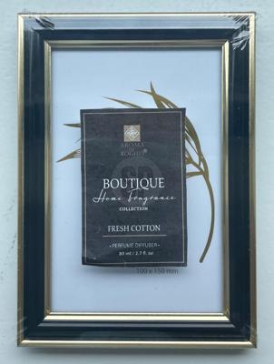 Home & Styling Fotolijst kunststof zwart/goud 15x20cm