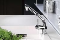 Keukenmengkraan Sapho Rhapsody 1-hendel 22.5 cm met Uittrekbare Spray Chroom Sapho - thumbnail