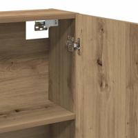 Badkamerspiegelkast 64x20x66,5 cm bewerkt hout artisanaal eiken - thumbnail