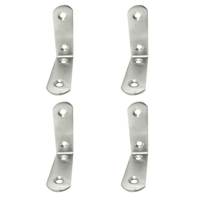 Hoeksteun EDM 86092 an24 Roestvrij staal 6 x 6 x 1,9 cm 4 Stuks
