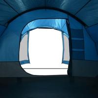 Tunneltent voor gezin 8-persoons waterdicht blauw - thumbnail