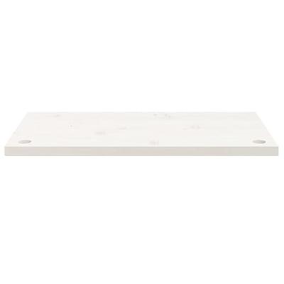 Bureaublad 80x40x2,5 cm massief grenenhout wit