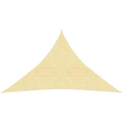 Zonnezeil 160 g/m 3,5x3,5x4,9 m HDPE beige