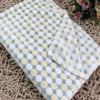 Zachte Flanel huisdier deken dots afgedrukt ademend bed mat warme huisdier slapen kussen cover voor huisdier hond kat maat: S (crème kleur)
