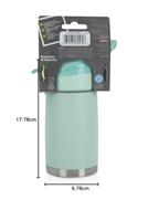 Isoleerfles - NUBY - 300 ml - Roestvrij staal - Turquoise - thumbnail