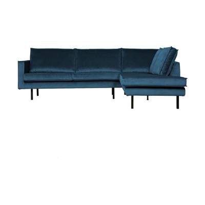 WOOOD Rodeo hoekbank rechts velvet Blauw