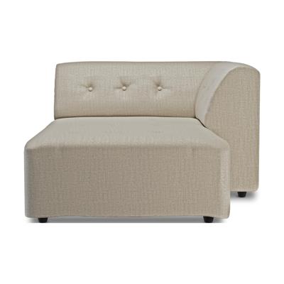 HKliving Vint bank right divan Pure Ivory